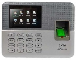 Reloj Marcador Biom&eacute;trico Zkteco LX50 con Reconocimiento de Huella Digital - Plata