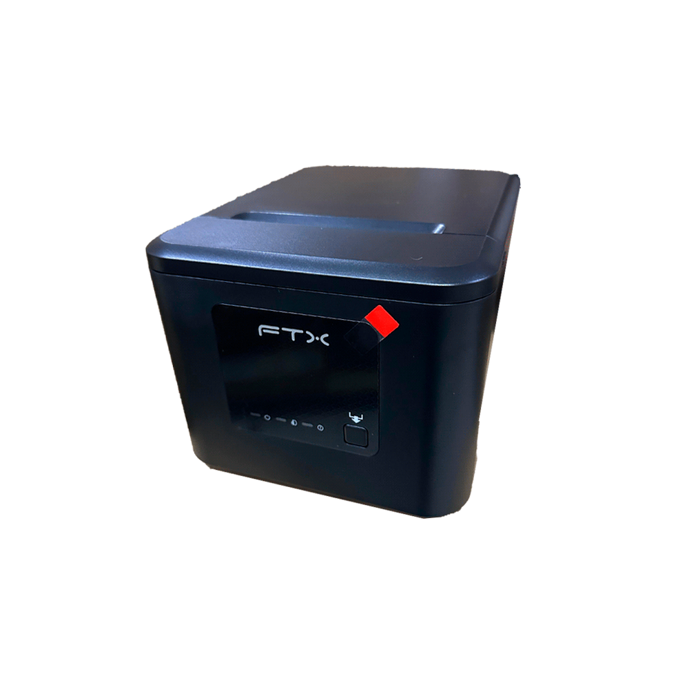 IMPRESORA TERMICA DIRECTA FTX RECIBOS 3" TDR080UE CON CUTTER USB/RED NEGRO