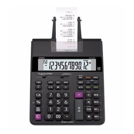 Calculadora con Impresora Casio HR-100RC - Negro